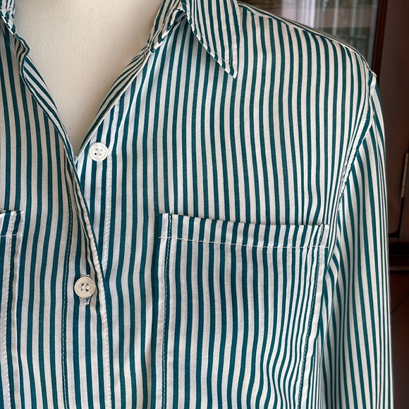 Renuar Striped Button Down Shirt XS - Picture 2 of 9